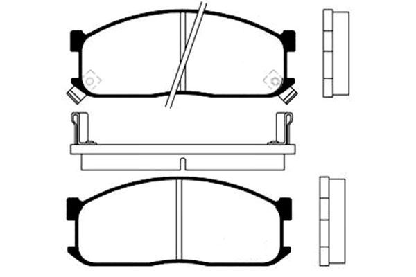 KAVO PARTS Комплект тормозных колодок, дисковый тормоз BP-4514